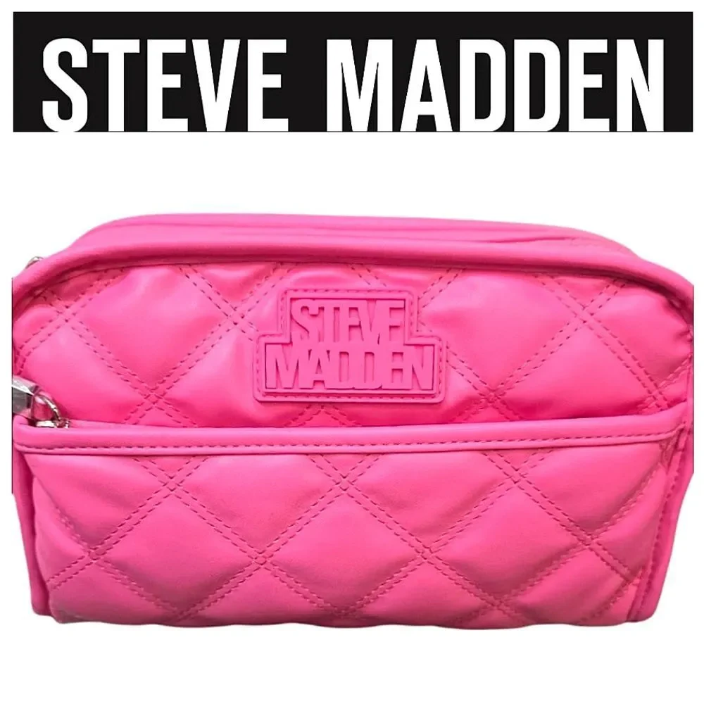 Steve Madden‎ Quilted Envelope Pouch- Hot Pink